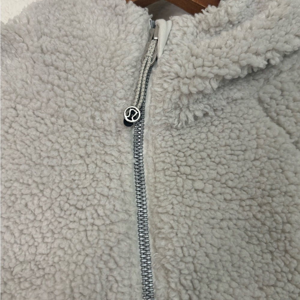 Lululemon Scuba Fleece Half Zip Hoodie White Opal XS/S Cozecore Athleisure - Picture 7 of 11